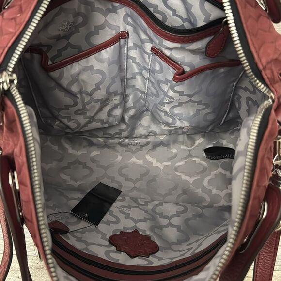 orYANY Kaley Burgundy Leather Shoulder Bag NWT - Picture 12 of 16